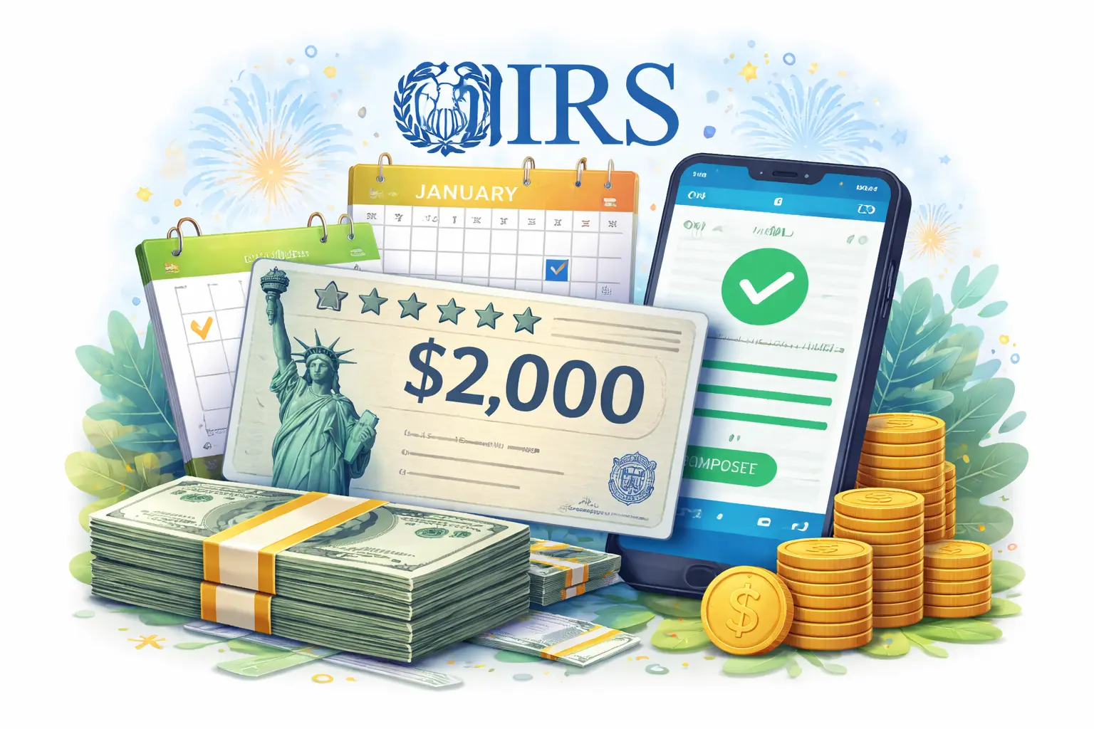 El IRS Confirma Depósito Directo de $2,000 para Enero de 2026: Nuevas Fechas de Pago y Guía de Elegibilidad